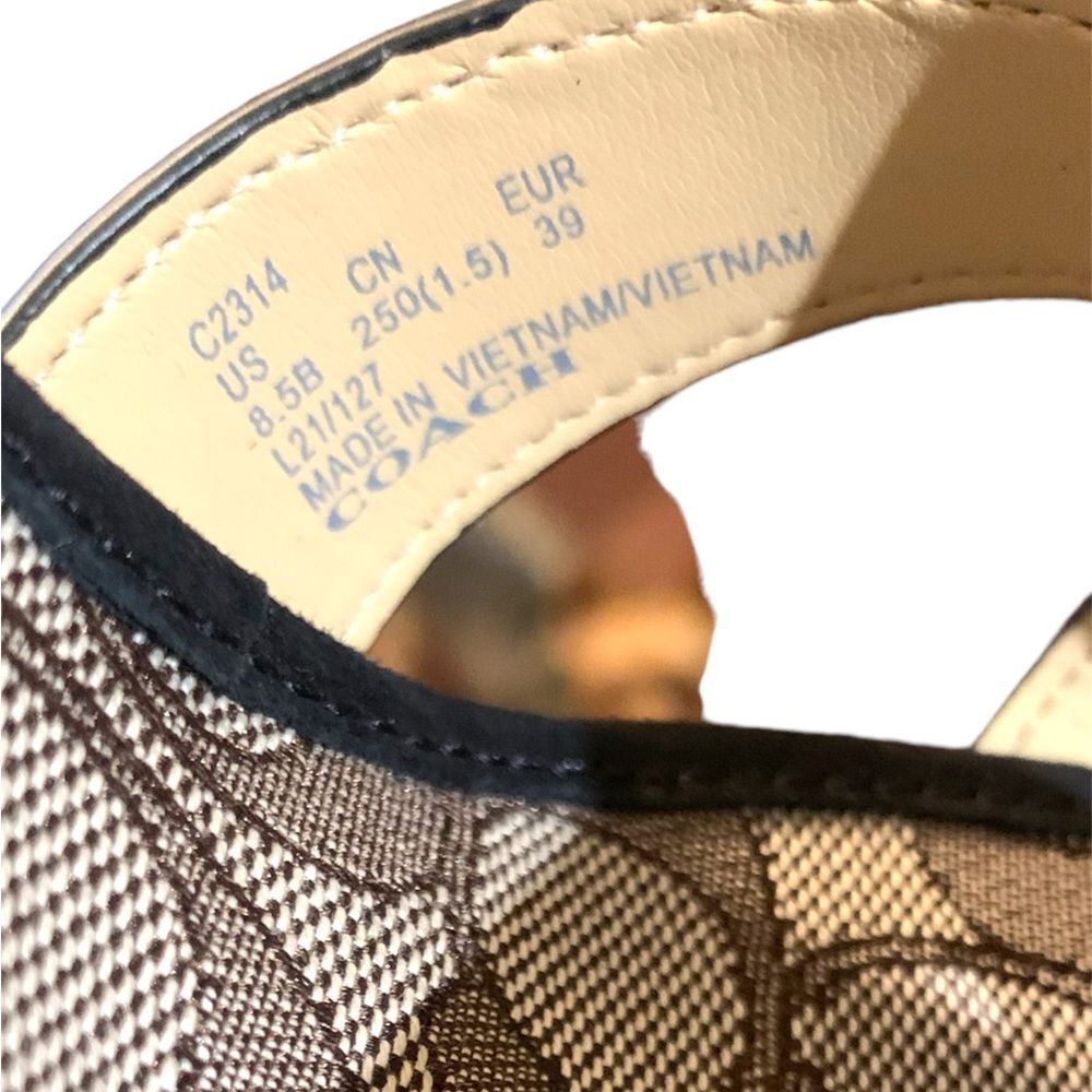 Coach Talina Platform Sandal Black 8.5M - Picture 11 of 11
